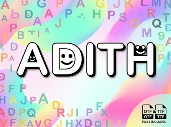 Adith: A Playful Display Font That Builds Brand Trust