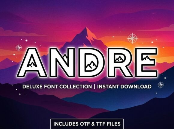 Andre: A Bold Display Typeface That Elevates Real Brand Materials