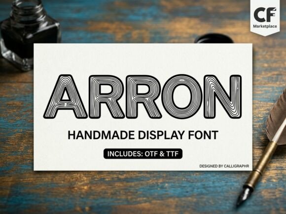 Arron: A Display Typeface That Feels Like Handmade Warmth