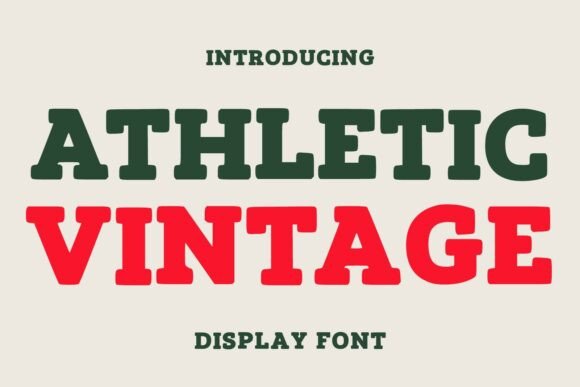 Athletic Vintage: A Display Font with Heart and History