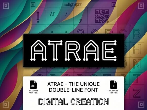 Atrae: A Technical Display Typeface for Digital Brand Clarity