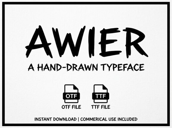 Awier: A Display Font That Makes Your Handmade Goods Shine