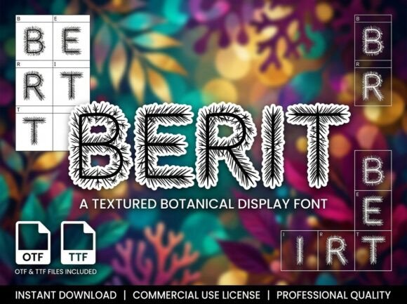 Berit: A Display Typeface That Breathes Wild Winter Into Your Design