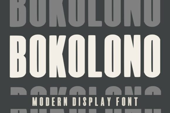 Bokolono: A Bold Display Font That Makes Handmade Products Stand Out