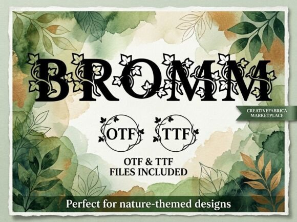Bromm: A Bold Display Font That Makes Handmade Goods Shine