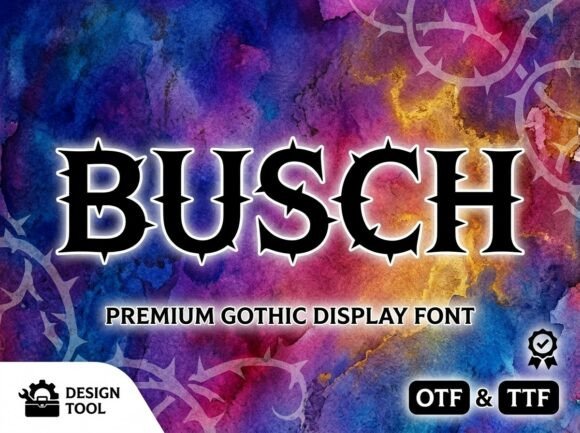 Busch: A Display Serif with Shadow and Substance