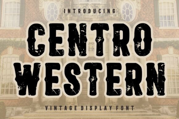 Centro Western: A Bold Display Font for Editorial Impact