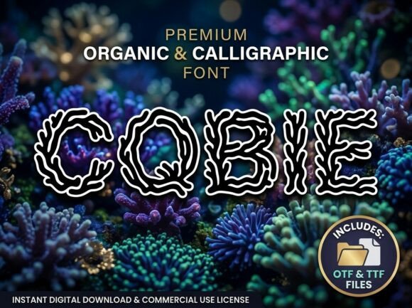 Cobie: A Premium Organic Display Font for Thoughtful Branding