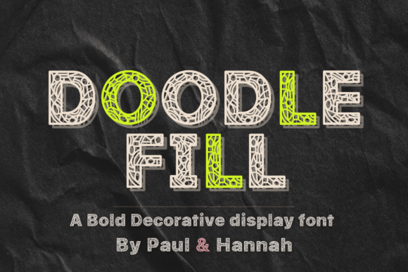 Doodle Fill: A Playful Display Font for Editorial Design