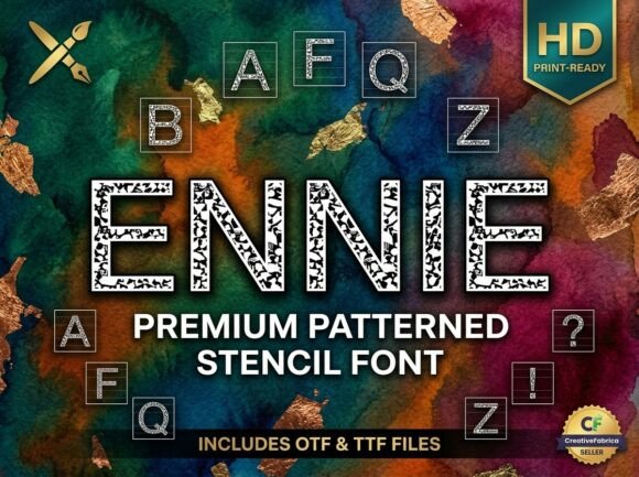Ennie Display Font: Bold, Artistic & Made for Makers