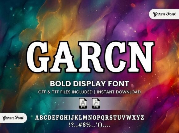 Garcn: A Display Font That Makes Your Brand Feel Instantly Polished