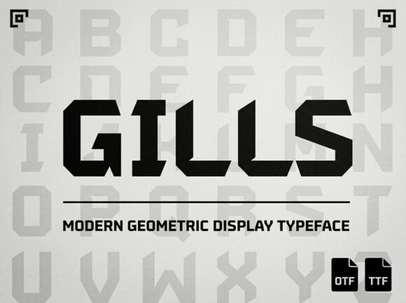 Gills: A Standout Display Font for Small Business Branding
