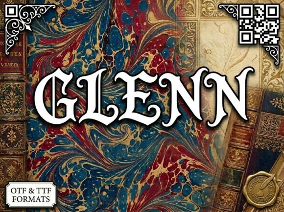 Glenn Display Font for Handmade Creators