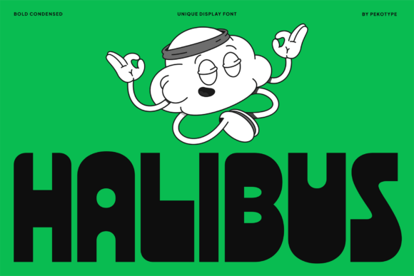 Halibus: A Playful Display Font That Feels Like a Warm Handshake
