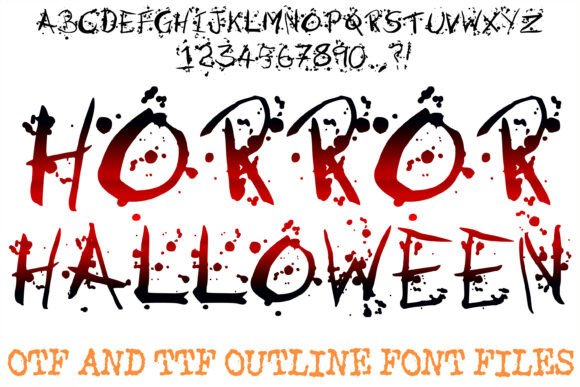 Horror Halloween Font: A Display Typeface for Spooky-Season Impact