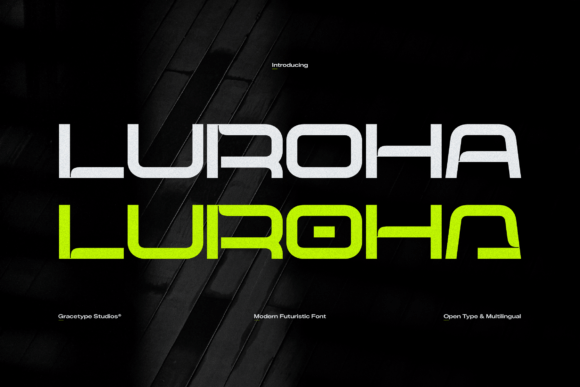 Luroha: A Display Typeface That Strengthens Your Brand Identity