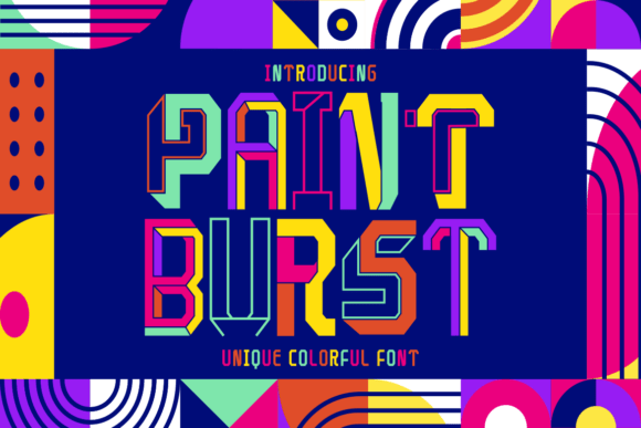Paint Burst: A Vibrant Display Font for Digital Branding