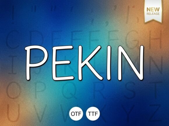 Pekin Display Font for Handmade Creators