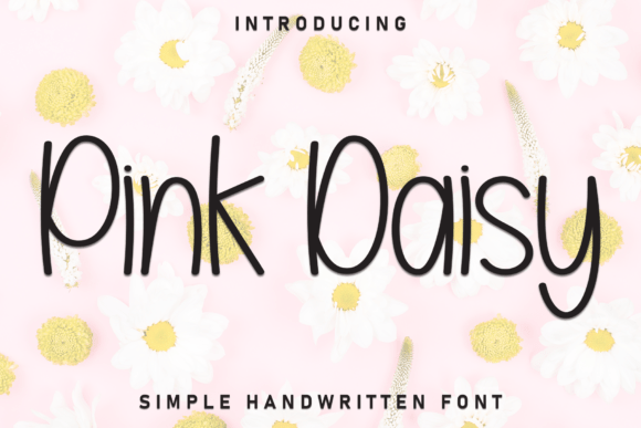 Pink Daisy: A Whimsical Display Font for Warm Editorial Moments