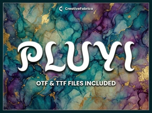 Pluvi: A Standout Display Typeface for Digital Branding
