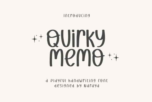 Quirky Memo: A Display Font That Feels Like a Handwritten Note From Your Brand