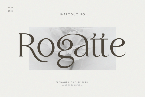 Rogatte: A Display Serif for Handmade Elegance