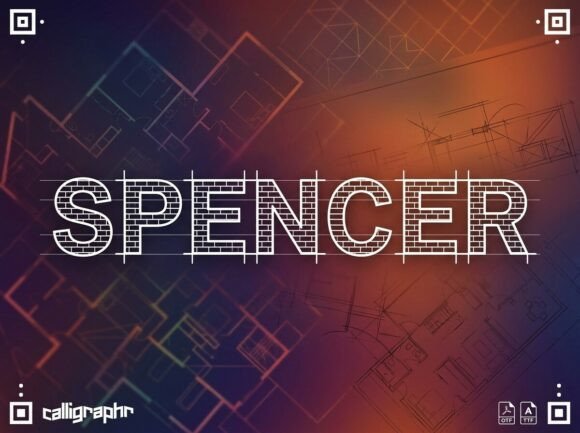 Spencer: A Structural Display Font for Bold Brand Identity