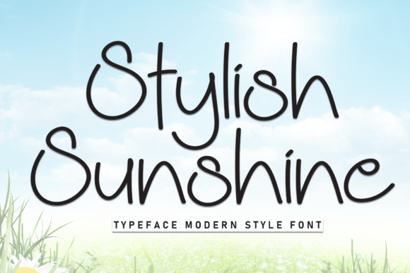 Stylish Sunshine: A Display Font That Feels Like Sunlight on Paper