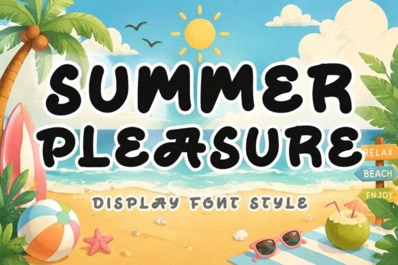 Summer Pleasure: A Display Font That Adds Joy to Real Business Branding