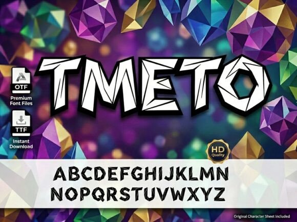 Tmeto: A Bold Display Font That Commands Digital Attention