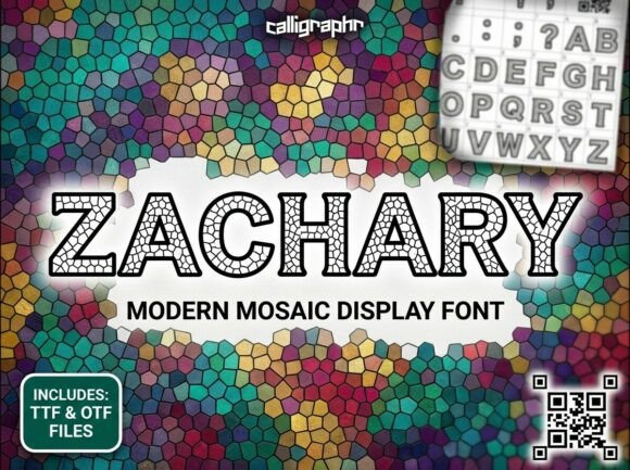 Zachary: A Display Font That Feels Like Light Through Stained Glass